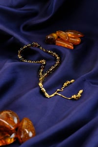Yoğun Toprak Fosilli Bilek Boy Gümüş Gold Tasarım Damla Kehribar Tesbih (Amber), (مسبحة قطرة كهريبار)
