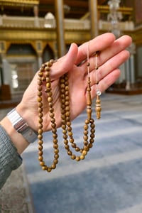 Yusuf Cevher Usta El işçiliği koleksiyonluk Öd Ağacı 99'luk  Namaz Zikir Tesbihi