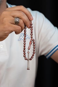 Zirkon Taşlı Gümüş Spor Tesbih