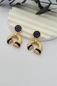 Alba Navy Blue Küpe