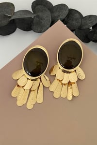 Aurora Koyu Yeşil Küpe