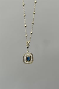 Blue Baugette Kolye
