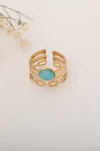 Blue Stone Çelik Yüzük