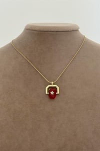 Calira Bordo Çelik Kolye