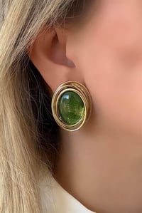 Circle Green Küpe
