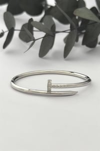 Çivi Silver Kelepçe Bileklik