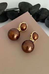 Copper Pearl Küpe