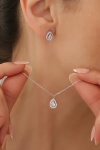 Damla Kolye - Küpe Set