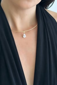 Damla Taşlı Choker Kolye