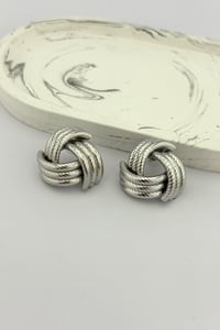 Düğüm Silver Küpe