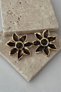 Flower Brown Küpe