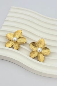 Flower Pearl Küpe
