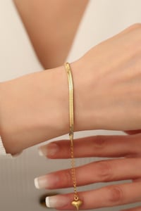Gold İtalyan Çelik Bileklik