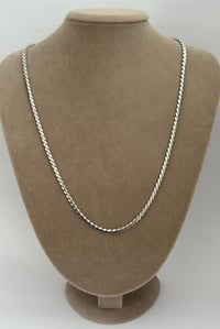 Hasır Zincir Silver Vip Seri Kolye 60 CM