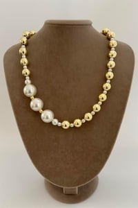 İnci Ve Gold Kolye