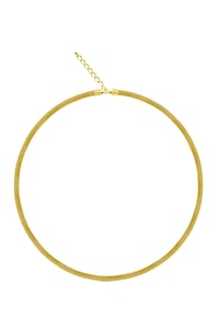 İtalyan Ezme Zincir Gold 45cm Kolye