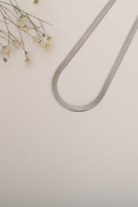 İtalyan Ezme Zincir Silver 45cm Kolye