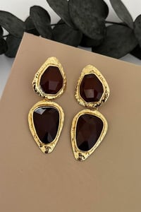 Kalyx Gold Kahverengi Küpe