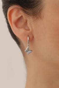 Kelebek Silver Küpe