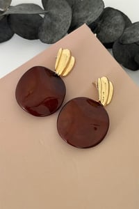 Luna Kahverengi Küpe