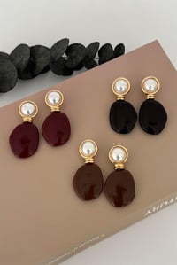 Opal Siyah Küpe
