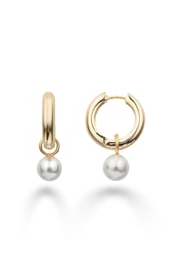 Pearl Hoop Küpe