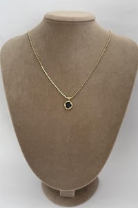 Renkli Taşlı Çelik Kolye 60 CM