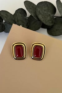 Rubrix Bordo Küpe
