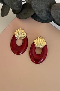 Shella Bordo Küpe