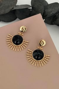 Solara Siyah Küpe