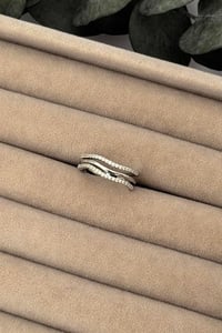 Spiral Desenli Silver Yüzük