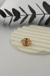 Square Bord Yüzük