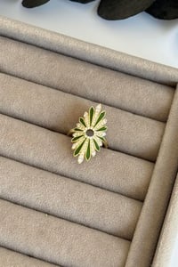 Sunburst Yeşil Yüzük