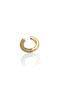 Taşlı Gold Kıkırdak Küpe