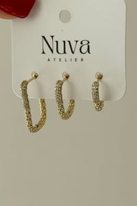 Texture Trio Vip Seri Set Küpe