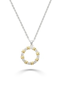 TF Silver & Gold Kolye