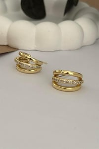 Three Hoop Küpe