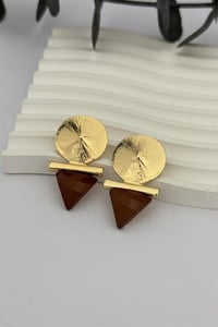 Triangle Brown Küpe