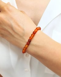 Karnelyan Akik - Kararlılık, Nazar Kalkanı ve Stresle Baş Etme - 6 mm