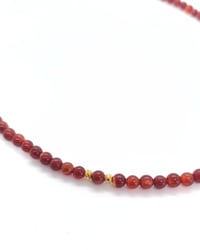 Karnelyan Akik Kolye - Kararlılık, Nazar Kalkanı ve Stresle Baş Etme- 4 mm