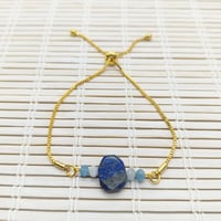Lapis Lazuli Zincirli Bileklik