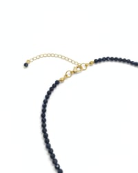 Safir Kolye - 3 mm Faset Kesim