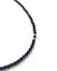 Safir Kolye - 3 mm Faset Kesim