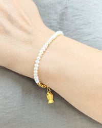 Zarafet ve Berrak Zihin - İnci Minimal Bileklik 3-4 mm