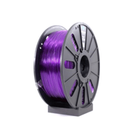 Microzey PETG Şeffaf Mor Filament - 1.75mm - 1 Kg