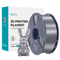 Sunlu Gri Silk PLA+ Filament - 1.75mm - 1 Kg