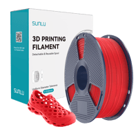 Sunlu Kırmızı TPU 95A Esnek Filament - 1.75mm - 1 Kg