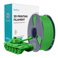 Sunlu Yeşil High Speed PLA+ Filament - 1.75mm - 1 Kg