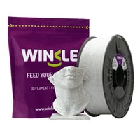 Winkle PLA HD Texture Mermer 1.75mm 1 kg - Beyaz Mermer