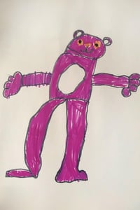Ela-cocuk-cizimi-pembe-panter-mineli-gumus-kolye